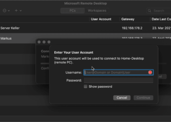 Sich Per Remotedesktop Ausgehen Von MacOS Mit Einem Windows PC Verbinden