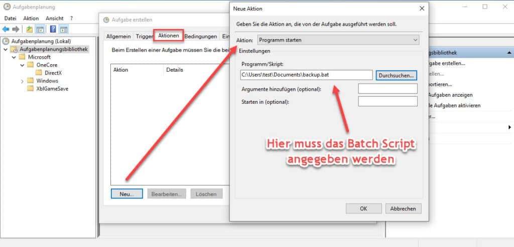 How to include a batch script in Windows task scheduling? 5 Wie Bindet Man Ein Batch Skript In Die Windows Aufgabeplanung Ein Batch Script Angeben
include a batch script in Windows task scheduling