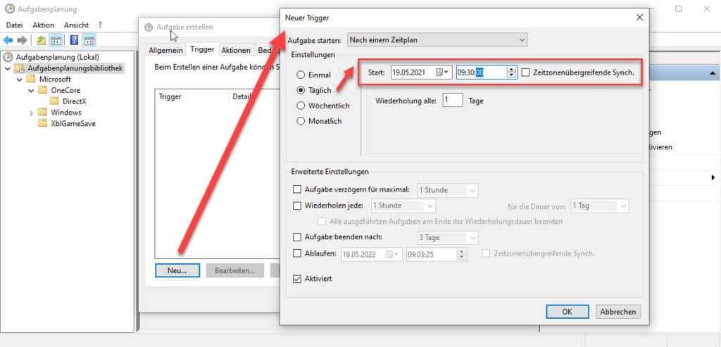 How to include a batch script in Windows task scheduling? 4 Wie Bindet Man Ein Batch Skript In Die Windows Aufgabeplanung Ein Neuen Trigger Erstellen
include a batch script in Windows task scheduling