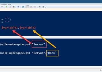 Windows PowerShell Skript Mit Parameter Aufrufen