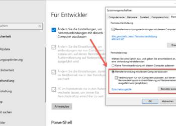 Windows Remotedesktop Windows10 Aktiviern