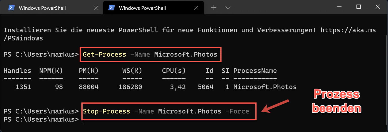 Mit der cmd Prozess beenden - So funktioniert es!