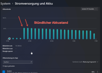 Windows 11 Detaillierten Akkuverbrauch Anzeigen