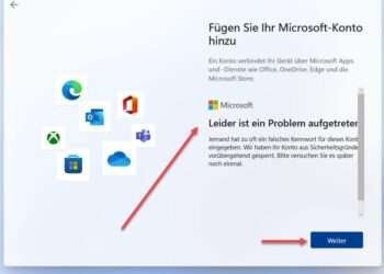 Windows 11 Lokales Konto Fehler