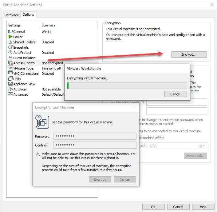 Windows 11 in der VMWare Workstation mit TPM2.0 installieren