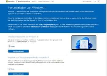 Windows 11 Direkt über Die Webseite Von Microsoft Downloaden