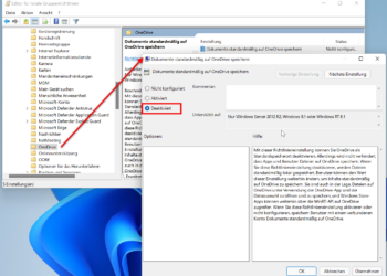 Mit den Gruppenrichtlinien OneDrive deaktivieren