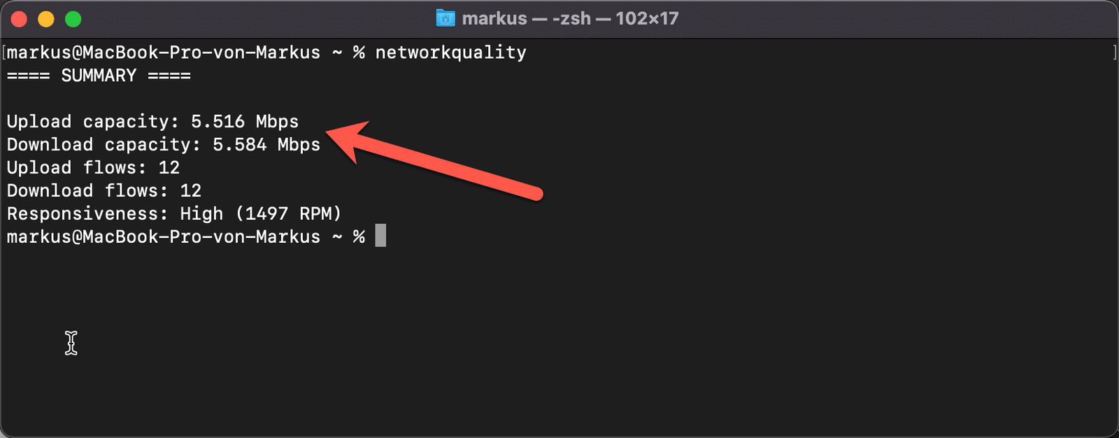 Netzwerkgeschwindigkeiten unter macOS prüfen
