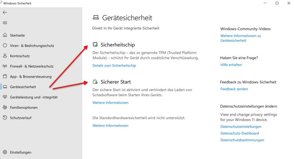 Kann ich meinen PC auf Windows 11 upgraden? 9 Windows 11 auf Secure Boot und auf TPM 2.0 prüfen