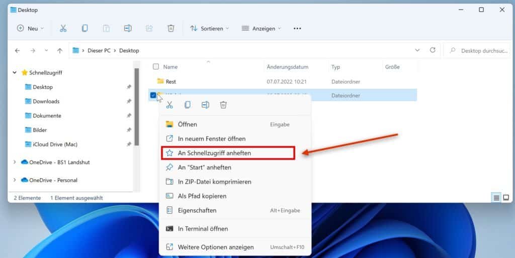 Mit der PowerShell create folder einen Ordner anlegen 5 Einen Ordner unter Windows an den Schnellzugriff anheften!
