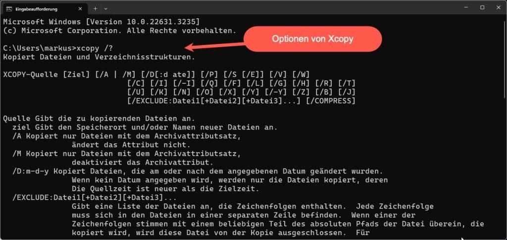 Dateien kopieren Windows 11 xcopy – So geht es! 4 Dateien kopieren Windows 11