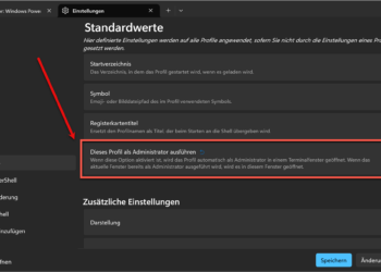 Windows Terminal als Administrator öffnen