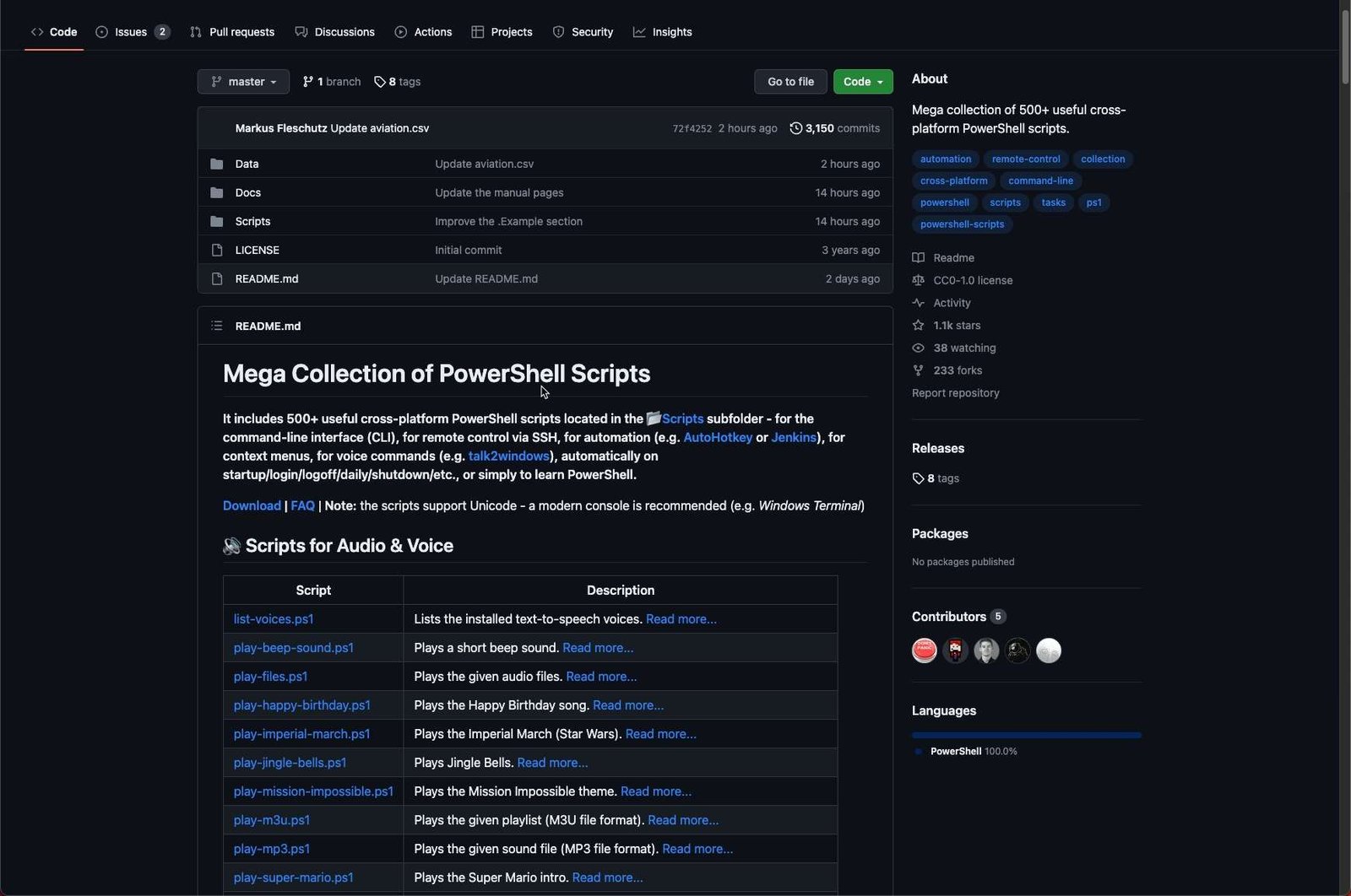 PowerShell Script-Sammlung zum kostenlosen Downloaden