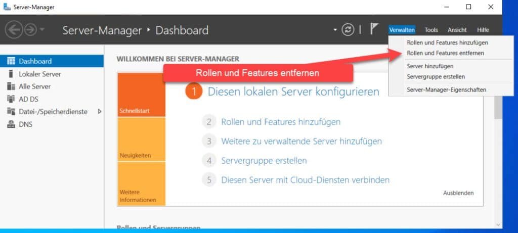 Wie kann man einen Domain Controller herabstufen 12 Domain Controller enternen