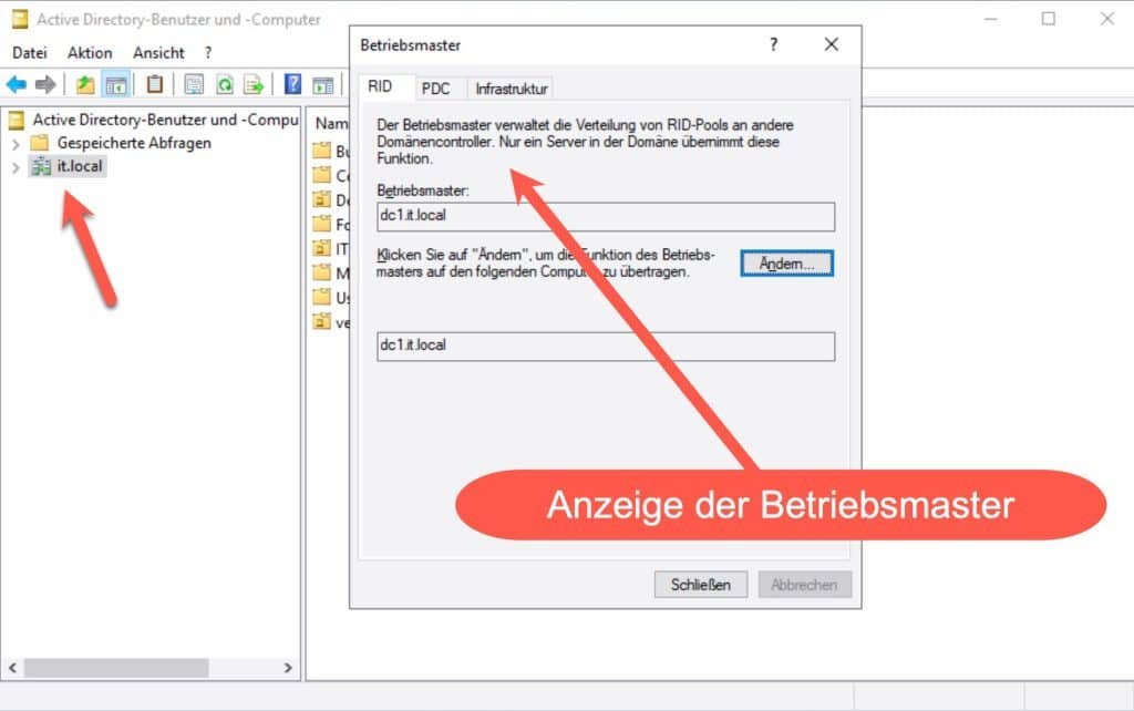 Windows Server FSMO Rollen anzeigen 12 FSMO Rollen anzeigen