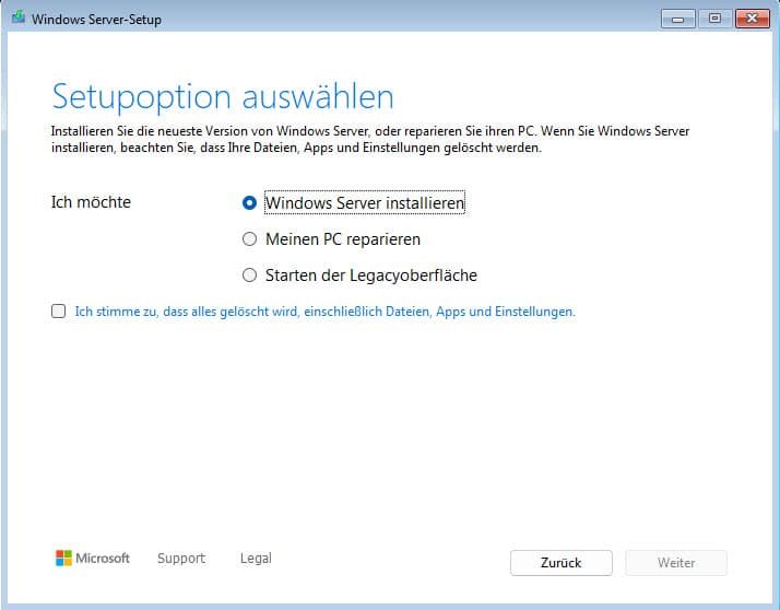Installation des neuen Windows Server 2025 13 Windows Server 2025