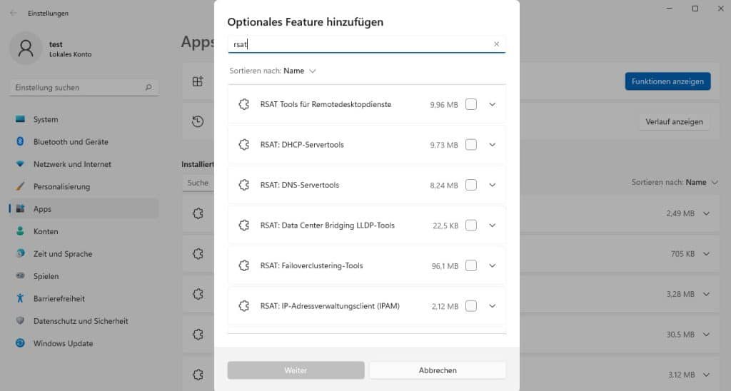 Wie man die RSAT Tools unter Windows 11 installiert 13 RSAT Tools Windows 11 installieren