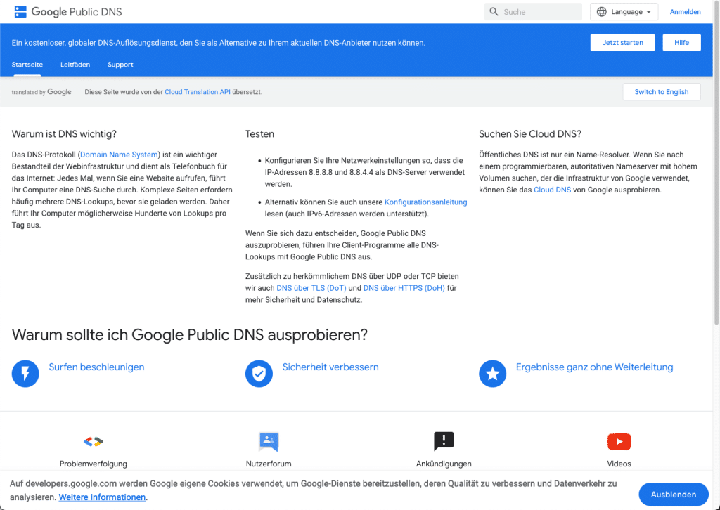 Was ist der DNS Server 8.8.8.8? 13 DNS Server 8.8.8.8 - Google Public DNS