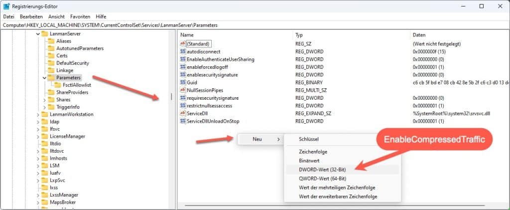 SMB-Komprimierung unter Windows aktivieren 13 SMB-Komprimierung aktivieren