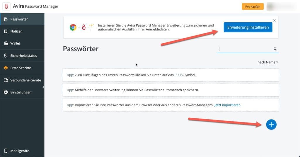 Ein einfacher Passwortgenerator Online kostenlos 18 Avira Passwort Manager