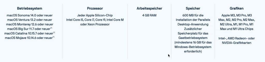 Beste Methode zum Windows auf Mac m2 installieren 12 Systemvoraussetzungen für Parallels Desktop