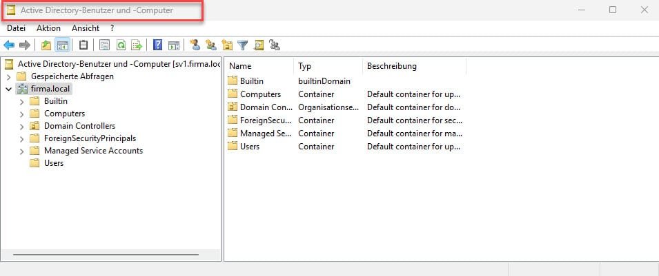 Das PowerShell Module Active Directory installieren 13 Windows Active Directory Module Server 2025