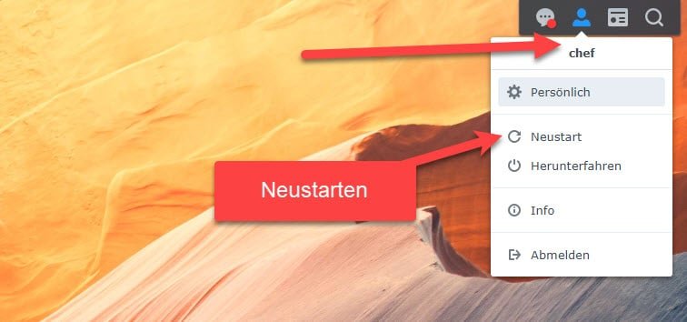Wie kann man eine Synology NAS neu starten? 13 Synology NAS neu starten