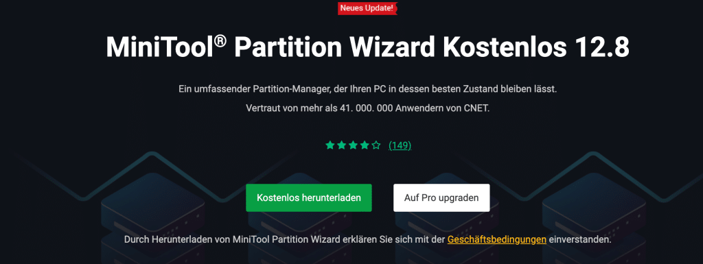 Festplatten einrichten mit dem MiniTool Partition Wizard 12 MiniTool Partition Wizard