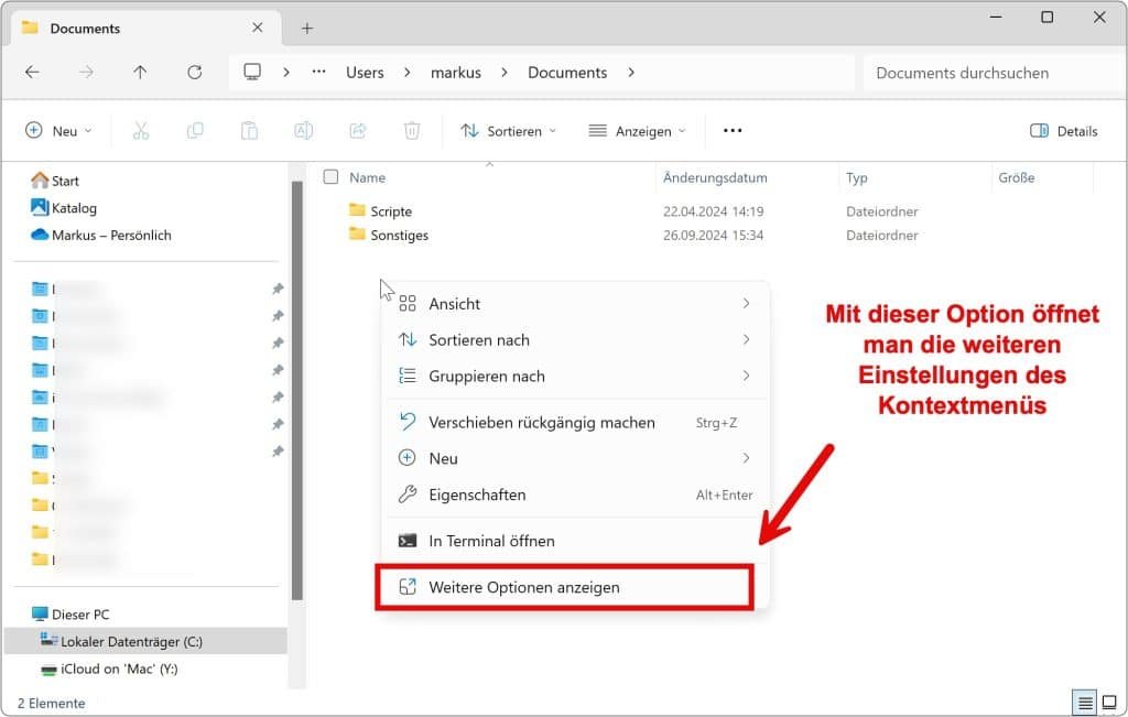 Windows 11 Kontextmenü vollständig anzeigen 13 Windows 11 Kontextmenü vollständig anzeigen