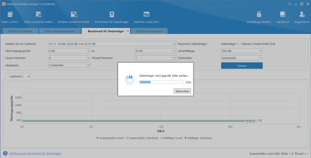 Festplatten einrichten mit dem MiniTool Partition Wizard 16 Benchmark für Datenträger durchführen