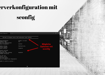 Serverkonfiguration mit sconfig
