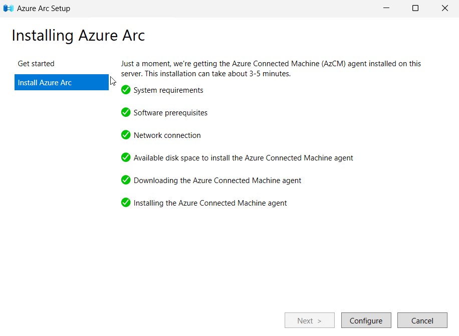 Konfiguration von Hotpatching in Windows Server 2025 14 Windows Server 2025 Azure Arc Setup