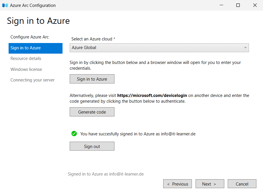 Konfiguration von Hotpatching in Windows Server 2025 15 Windows Server 2025 Azure Arc Setup