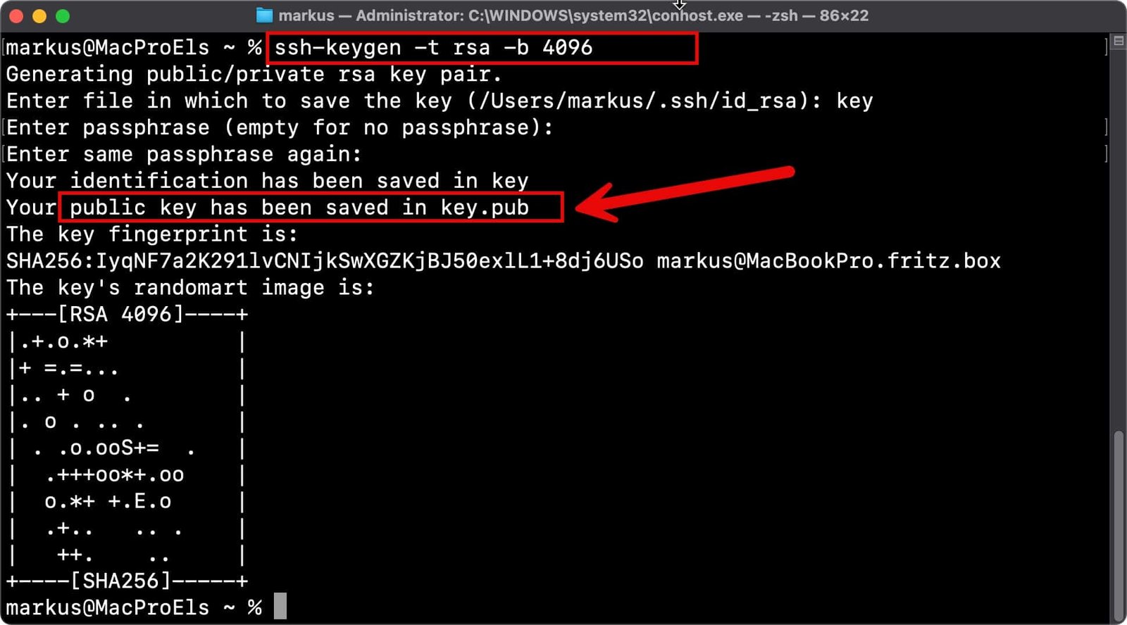 Windows Server 2025 über SSH administrieren 24 Key-basierte Authentifizierung einrichten - Schlüsselpaar erzeugen