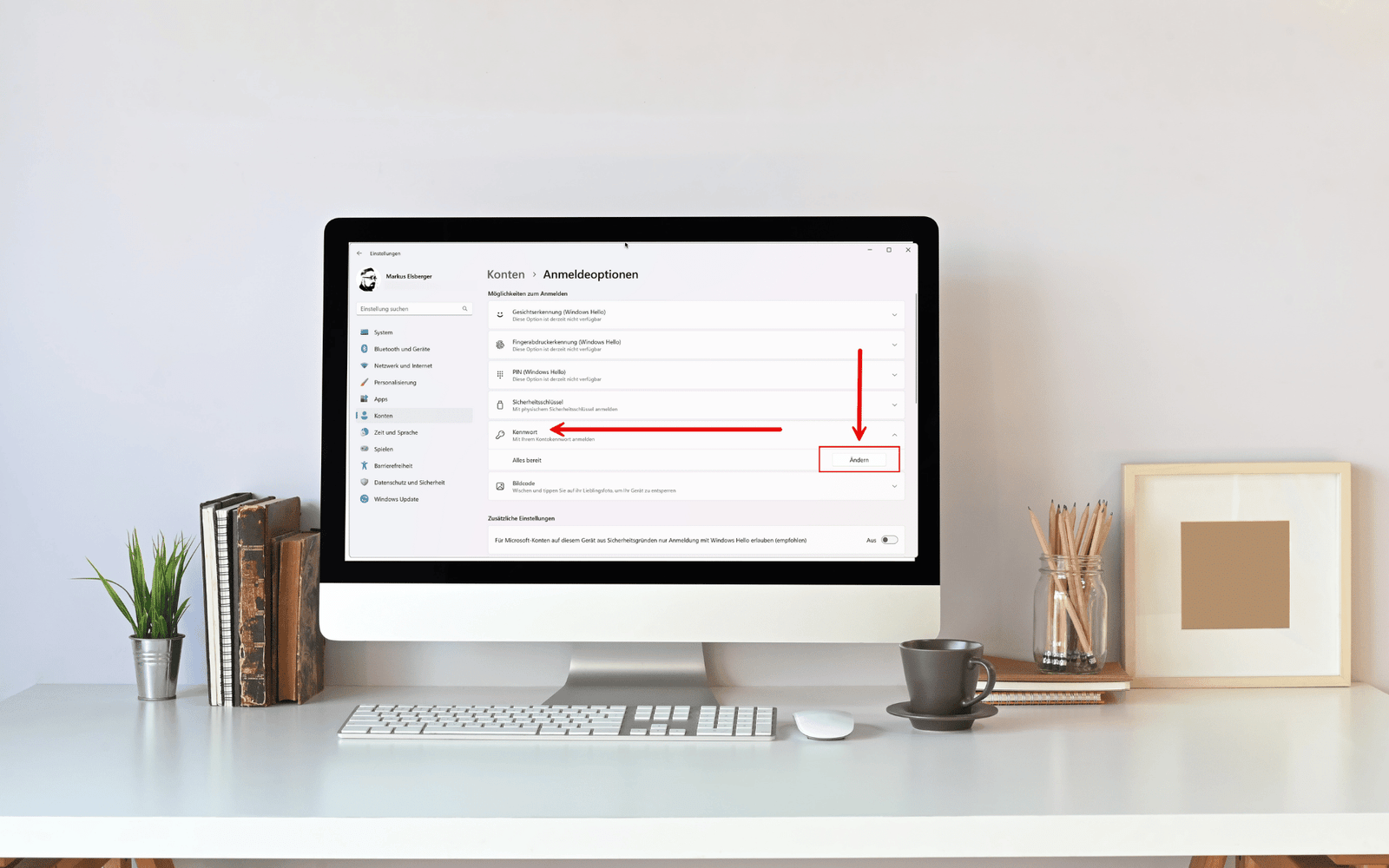 Unter Windows den Remote Desktop Port ändern 6 RDP Passwort ändern unter Windows 10 oder Windows 11