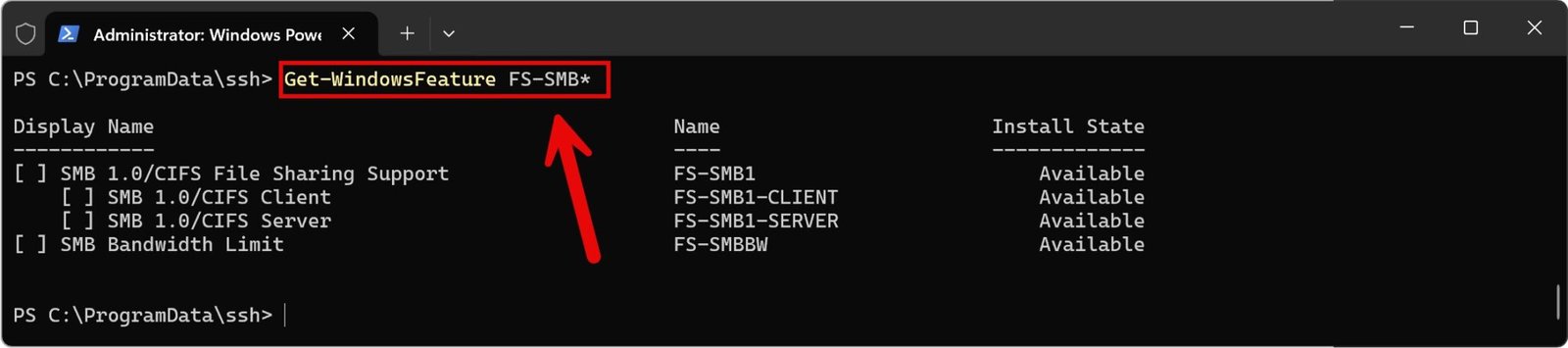 SMB Portnummer anzeigen und überprüfen mit PowerShell 15 smb Portnummer - Windows SMB Versionen auslesen