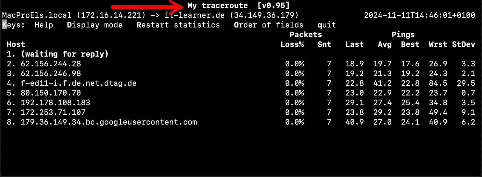 MacOS tracert – Das sind die besten Alternativen 14 macos tracert Alternative mtr scaled