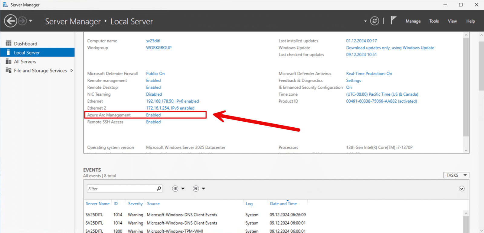 Was ist Azure Arc: Deine Brücke zwischen On-Premises und Cloud-Management 18 Was ist Azure Arc - Azure Arc Verküpfung am Server