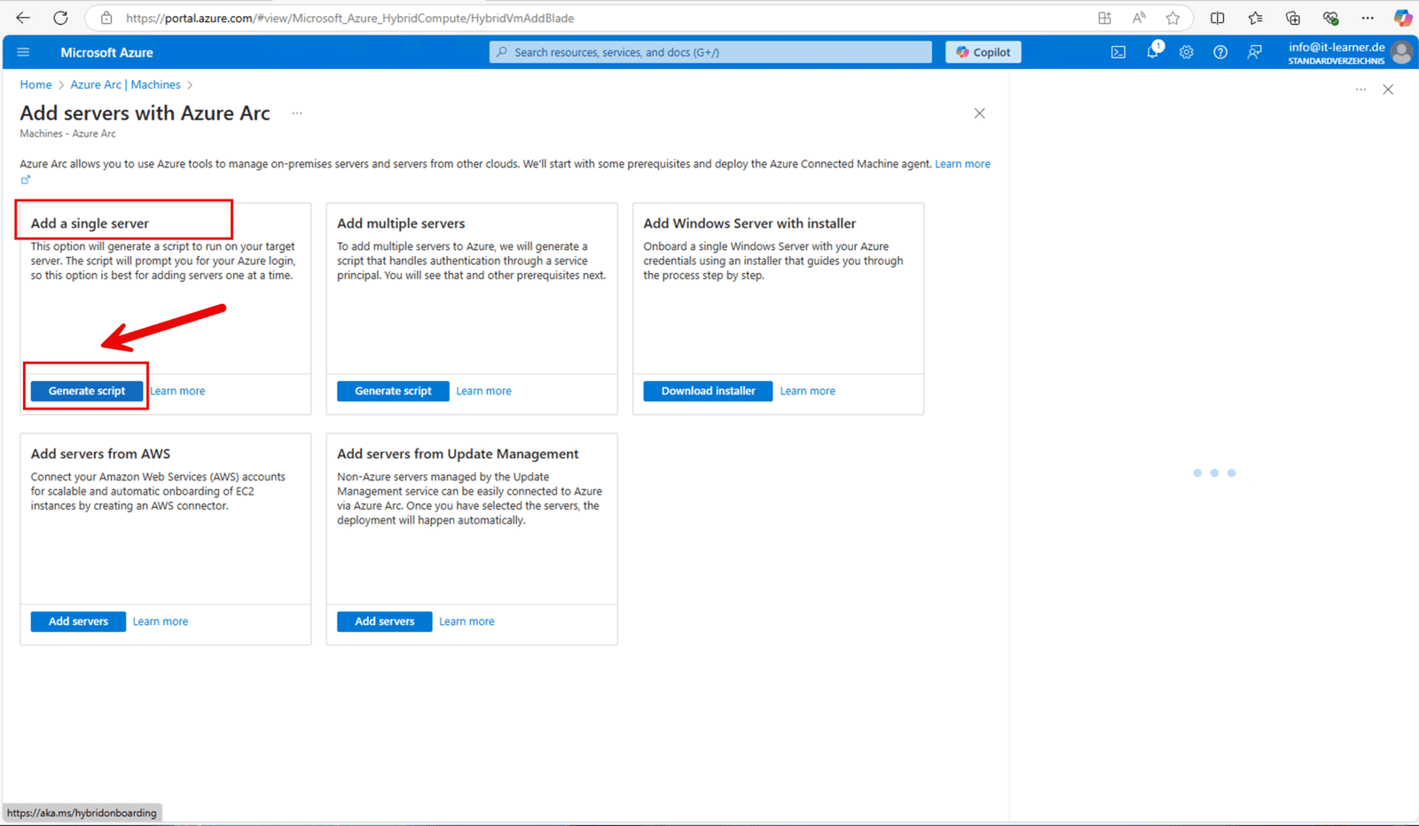 Was ist Azure Arc: Deine Brücke zwischen On-Premises und Cloud-Management 14 Was ist Azure Arc - Add a maschine to Azure