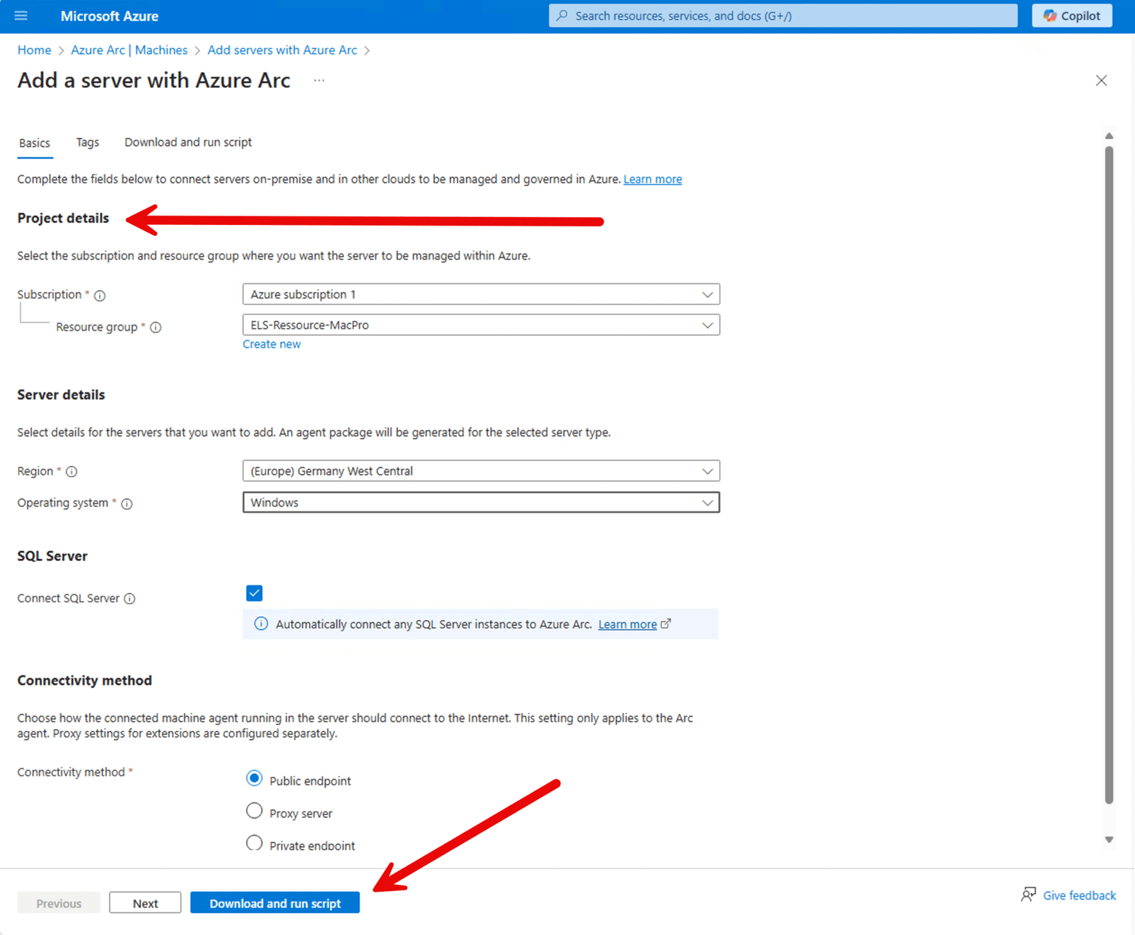 Was ist Azure Arc: Deine Brücke zwischen On-Premises und Cloud-Management 15 Was ist Azure Arc - Script erstellen