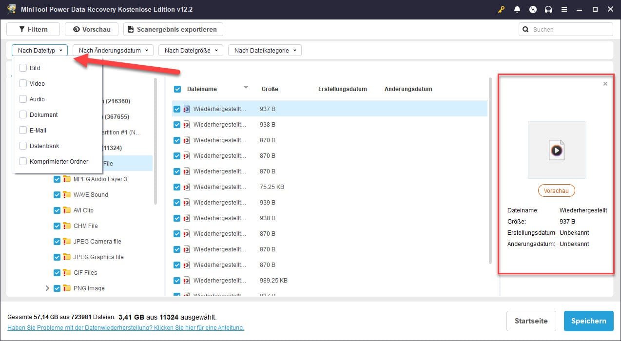 Alles, was du über MiniTool Power Data Recovery Free wissen musst 16 Data Recovery - Daten wiederherstellen