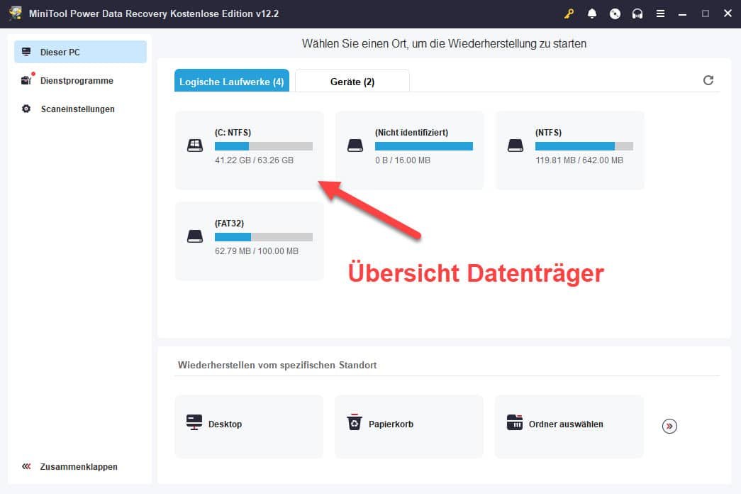 Alles, was du über MiniTool Power Data Recovery Free wissen musst 14 MiniTool Power Data Recovery Free