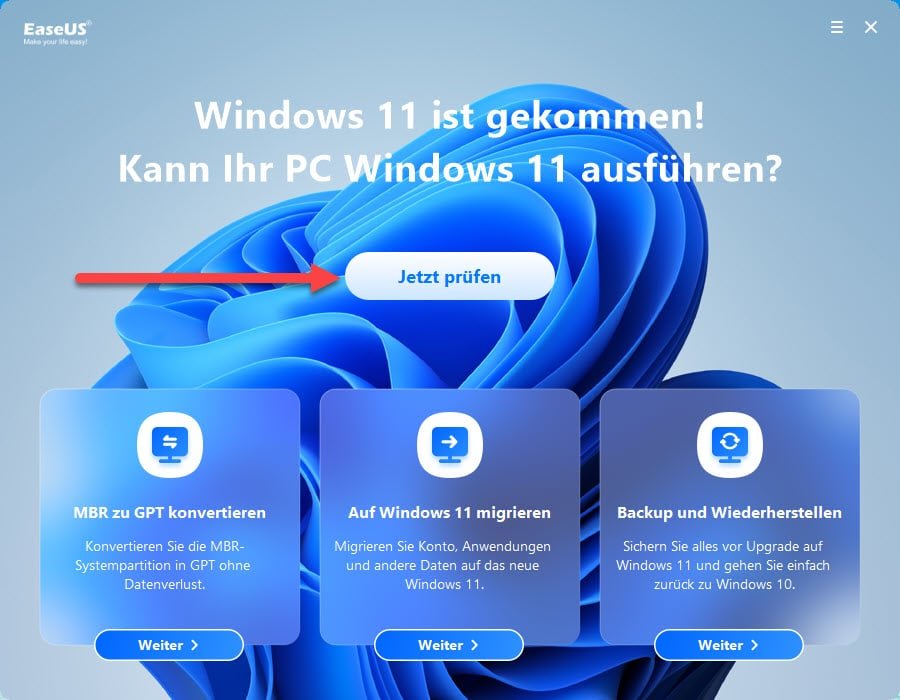 EaseUS Windows 11 Upgrade Checker: Dein Weg zu Windows 11 12 EaseUS Windows 11 Upgrade Checker