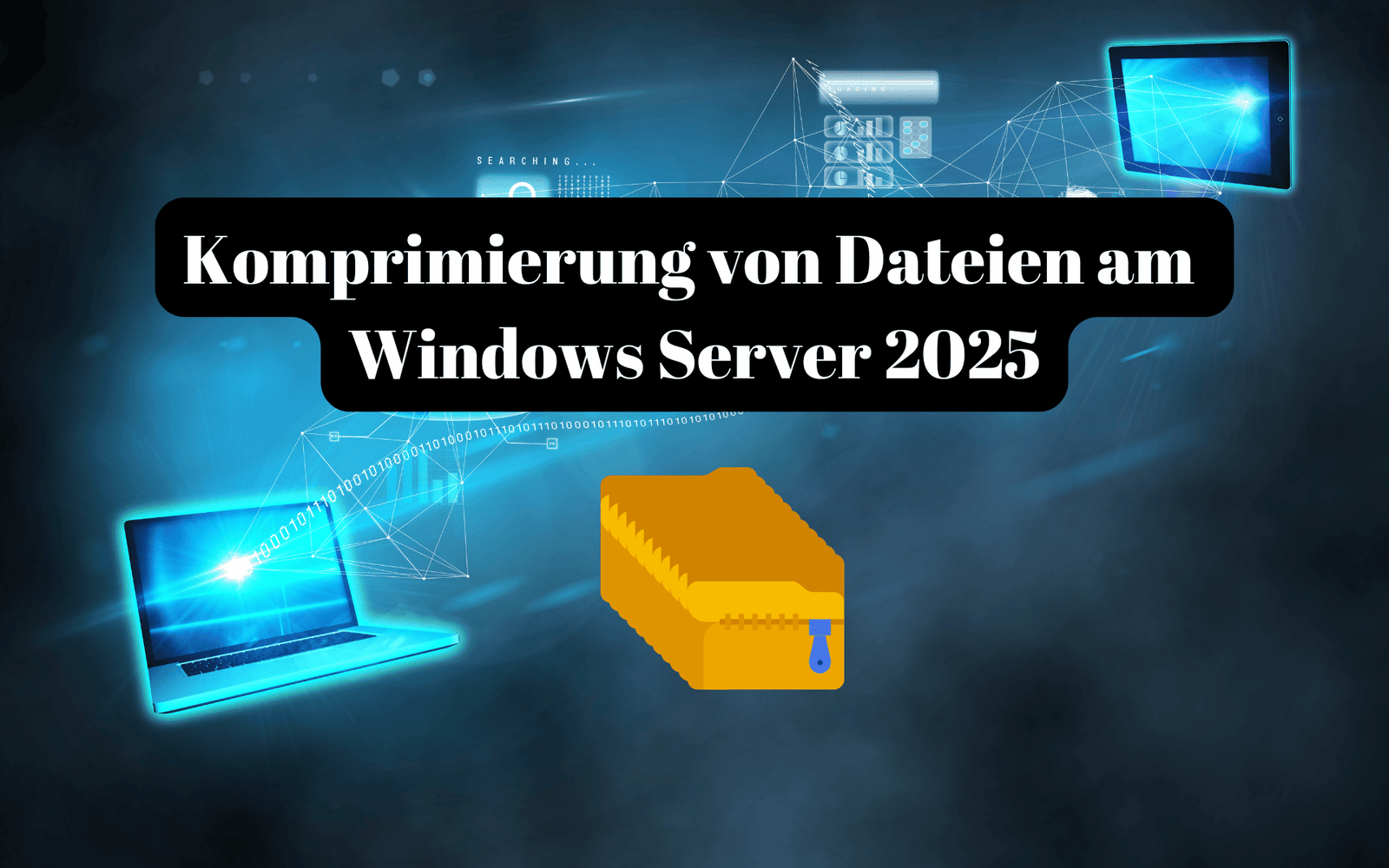 komprimierung von dateien am Windows Server 2025