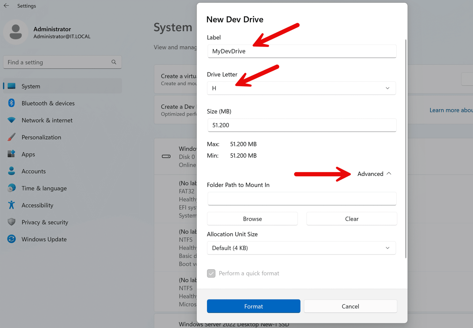 Dev Drive auf Windows Server 2025 einrichten: 16 2025 01 31 11 03 39