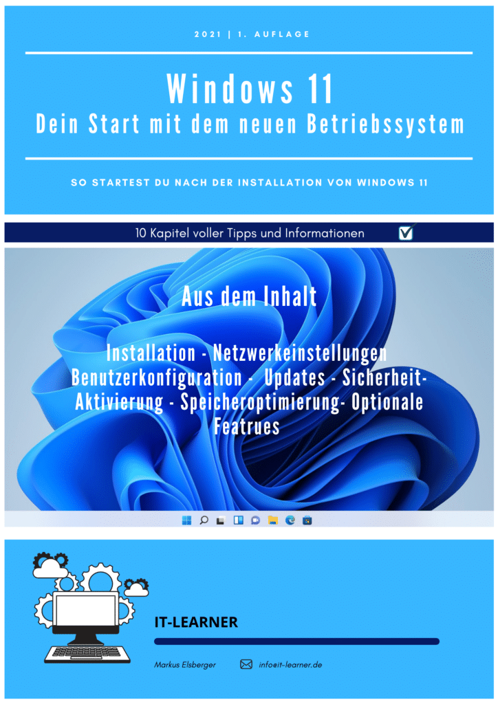 Kostenlose E-Books und Befehlsreferenzen zum Downloaden 3 Einstieg nach der Windows 11 Installation