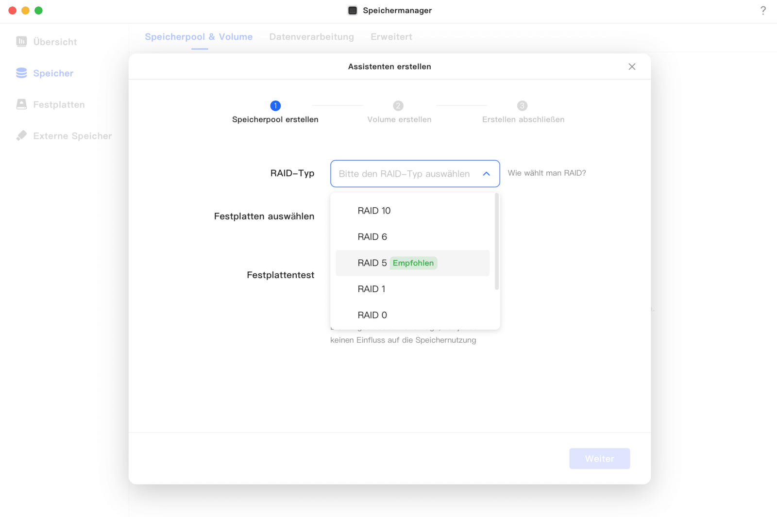 Effiziente Datenspeicherung mit der UGreen NAS DXP4800Plus 20 Ugreen NAS - RAID Level 5 einrichten