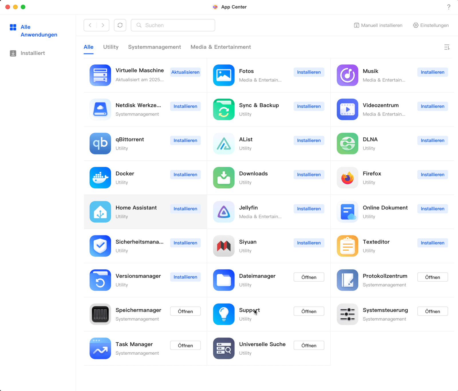 Effiziente Datenspeicherung mit der UGreen NAS DXP4800Plus 23 UGreen NAS - Überblick App-Center
