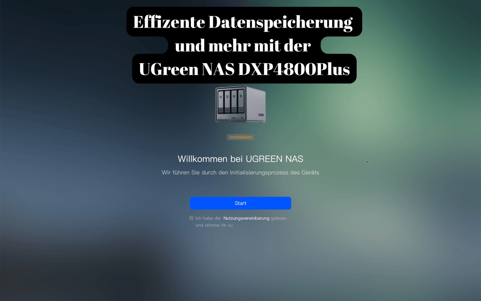 UGreen NAS DXP4800Plus Datenspeicherung