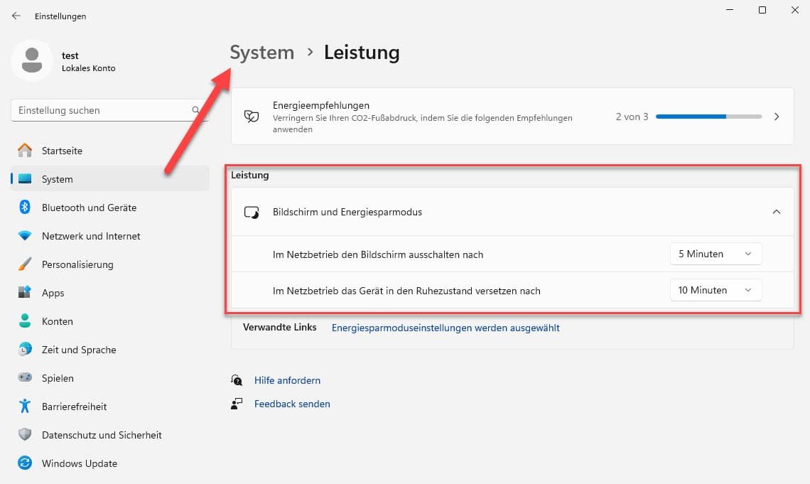 Windows 11 Ruhezustand deaktivieren: Drei Methoden im Detail 13 Windows 11 Ruhezustand deaktivieren mit der GUI
